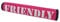 MD Gear Dog Lead Sleeve Friendly Reactive Assistance Dog In Training DO NOT PET Cover Soft Neoprene Leash Wrap (Pink, FRIENDLY)