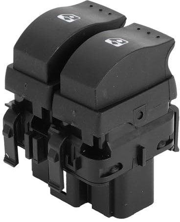 A ABSOPRO Interruptor De Control De Ventana Eléctrica Del Lado Del Conductor Delantero Izquierdo No.8200315034 Para Renault Laguna Megane Trafic Negro