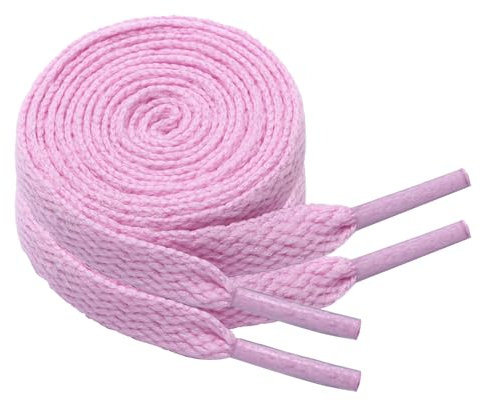 North Bund Lacets Chaussures Plats 2 Paires 8 mm - Lacets Chaussures Sneakers Couleurs Disponibles 60-180cm Rose 90cm