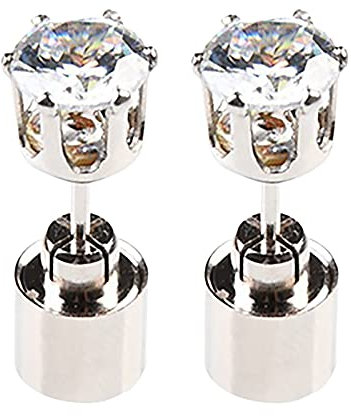 Perlen-Creolen für Frauen, helle Edelstahl-Ohrringe, Festival-Paare, leuchtende mehrfarbige Ohrstecker, 1 Ohrkrone, LED, für Anhänger, Wellensittich-Ohrringe, Einheitsgröße, Metall, Kein Edelstein
