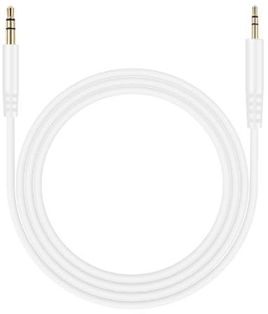 Xintronics Bose Headphones Replacement Audio Cable, 3.5mm to 2.5mm Aux Cord for Bose QuietComfort 25 QC25 35 QC35 QC35II 45 QC45 700 JBL E45BT E55BT E65BTNC AKG Headphones (White)