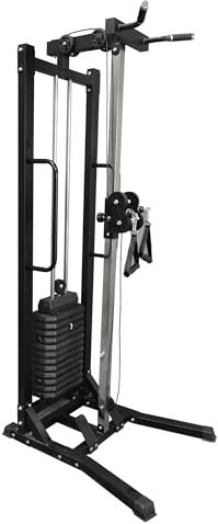 Strongway® Cable Crossover with 75KG Weights Stack and Pull Up Bar - Dual Pulley System - Home Gym Equipment - 18 Positions - Adjustable Pulley Arms