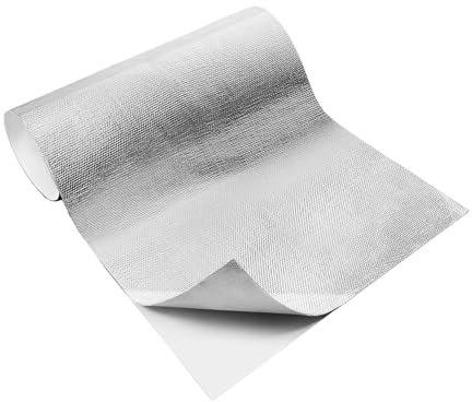 Amagogo Rouleau isolant réfléchissant, barrière contre les radiations thermiques, 100 x 1 m, installation facile, pour porte de toit de camping-car , 140g