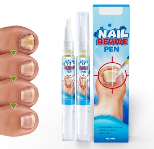 Stylo de Soin Mycose des Ongles, Traitement Antifongique Pour Ongles Infectés, Pour Mains Et Pieds, Soin Réparateur Mycose(2 Pièces