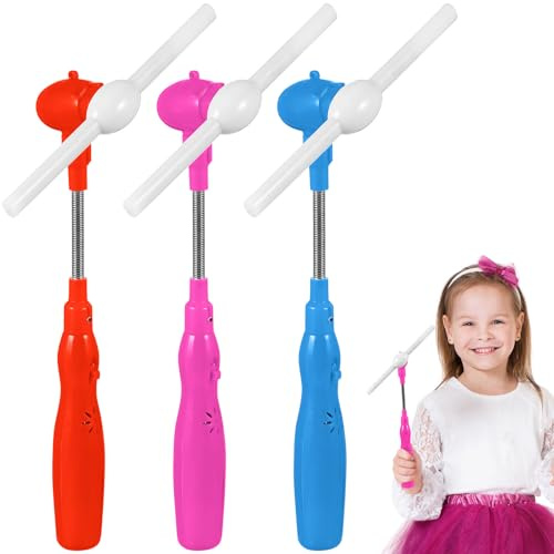 SHINEOFI 3 pcs Moulin À Vent Rotatif Jouet Lumineux Musical |