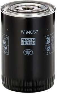 MANN-FILTER, W 940/67 Oil Filter | For Off-Highway, Highest Filtration Performance, Engine Protection, High Quality Sealing, True OE Engineering
