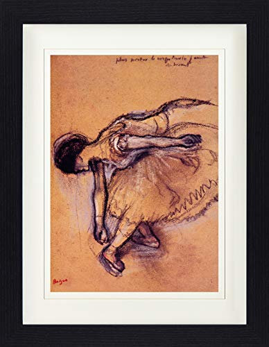 1art1 Edgar Degas Poster Tänzerin Gerahmtes Bild Mit Edlem Passepartout | Wand-Bilder | Im Bilderrahmen 40x30 cm