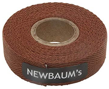 Newbaum's Ruban adhésif en tissu pour guidon de vélo (marron), rouleau de 3 m (1,9 cm de large), ruban adhésif pour guidon de vélo de route, ruban adhésif pour guidon de vélo (22 couleurs)
