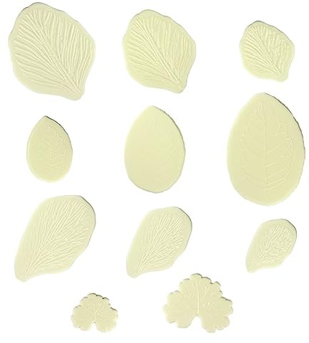 PME 103FF042 JEM Blattader-Sortiment 1, 11-teilig, Kunststoff, Ivory, 17 x 2 x 22 cm