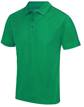 Just Cool Mens Plain Sports Polo Shirt (M) (Kelly Green)