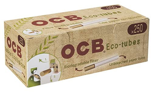 2000 (8x250) OCB® Organic Eco-tubes (Hülsen, Filterhülsen, Zigarettenhülsen)