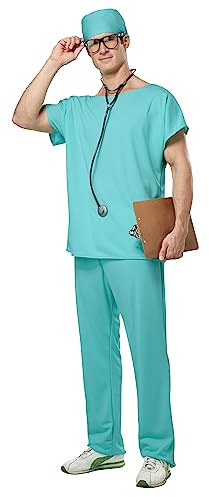 California Costumes Doctor Scrubs Set, Green, Medium