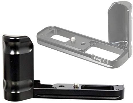 Fotasy X-T3 Hand Grip, Arca Swiss Type Quick Release QR Metal Holder Hand Grip, Aviation Grade Aluminum, Compatible with Fuji XT3 XT2