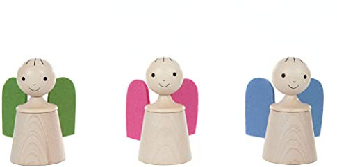 Rudolphs Schatzkiste Holzfigur Schutzengel Maigrün LxBxH 57x57x100mm NEU Holzfigur Holzengel Seiffen Erzgebirge Engel Weihnachten Fensterschmuck Spielzeug Deko Weihnachtsfigur