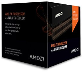 AMD fd8350frhkhbx – FX-8350 CPU mit Wraith Kühler AM3 + 125 W 4.0 GHz 16 MB Cache 32 Nm schwarz Edition
