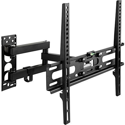 tectake® TV Wandhalterung schwenkbar, Fernseher Halterung neigbar, Monitor Halterung, Bildschirmhalterung, Fernseher Wandhalterung, für 26 (66cm) - 75 (191cm), VESA max.: 400x400, bis 50kg
