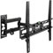 tectake® TV Wandhalterung schwenkbar, Fernseher Halterung neigbar, Monitor Halterung, Bildschirmhalterung, Fernseher Wandhalterung, für 26 (66cm) - 75 (191cm), VESA max.: 400x400, bis 50kg