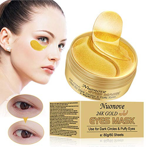 Augenpads Augenringe Augenpads Eye Mask Collagen Augenmaskes 24k Gold Kollagen Augenmaske, Hydra-Gel Hauttherapie Eye Pads, Anti-age Eye Maske, Augenmasken Gegen Augenringe, 60 Sheets