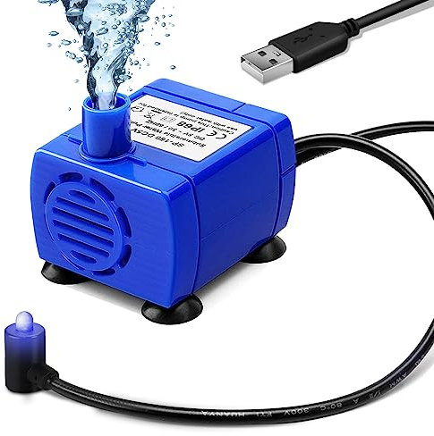 Bomba de fuente Comsmart para mascotas, repuesto para motor de agua de gato de 2,5 litros, dispensador de fuente de agua con apagado automático inteligente