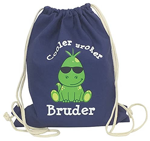 Babinjo Kinder Rucksack Cooler großer Bruder - Dino (Navy)
