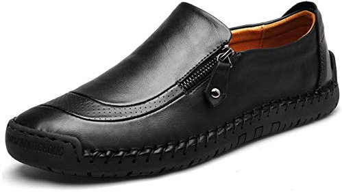 Herren Mokassins Business Schuhe Slip On Loafers Freizeit Schuhe Handgemachte Weiche Flacher Lederschuhe Walk Derbys Oxford 45 EU