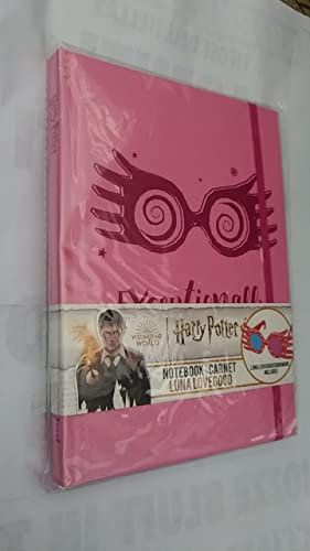 DISTRINEO Gebundenes Notizbuch und Lesezeichen – Luna Lovegood Notizbuch mit 160 Seiten mit festem Einband, geschlossen durch ein Gummiband.