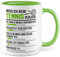 Tennis Tasse, Wieso Ich beim Tennis verliere Tennis-Spruch, Geschenk Tennisspieler Tennis-Spielerin, Tennisprofi Tennisliebhaber, Geschenkidee Kaffeetasse Kollegen Spielpartner (Weiß & Grün)