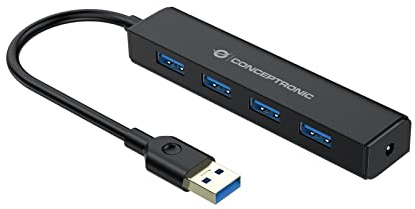 CONCEPTRONIC C4PUSB3 4-Port USB 3.0 Hub - USB 3.0 SuperSpeed ​​5Gbps