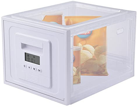 Fridge Lock Box, Organizer Of Lockable Storage Containers, Transparent For Medicine Safety Storage, Large Lockable Box Food Storage