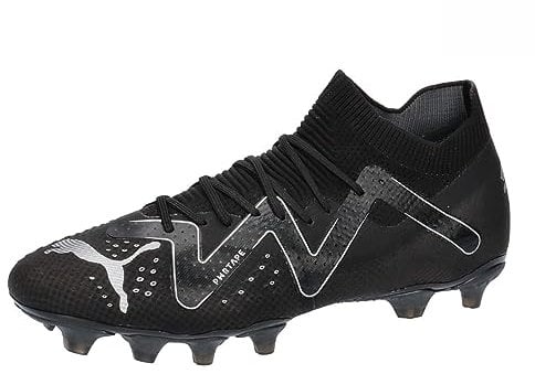 PUMA Herren Future Pro Fg/Ag Fussballschuh, Schwarz Silber, 44 EU