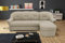 DOMO. collection Ecksofa Puno, kleines Schlafsofa in L-Form mit Longchair, Sofa, Couch, Schlafcouch, Polstermöbel, Eckcouch, 233 x 142 x 84 cm (BxTxH), schlamm (beige)
