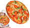 Facynde Pizza-Plüsch - Kreatives -Pizza-Simulationskissen,15,7 Zoll weiches rundes Kissen für Sofa, Couch, Auto, Schlafzimmer, Wohnzimmer, Wohnheim