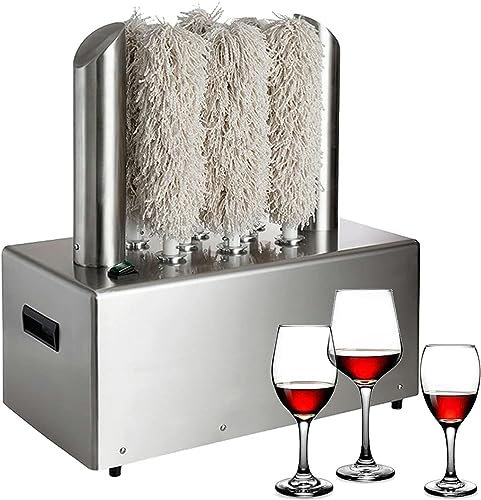 伟 祥 Electric Wine Glass Polisher for Bar, Commercial Glass Polisher, 330-660 Cups/Hour, Automatic Glass Cleaning Tool for Hotels, Caterers, Restaurants