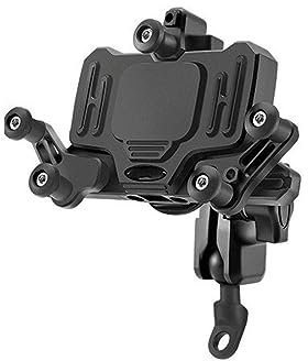 Motorrad Navigationshalterung Motorrad Telefon Halter Stoßdämpfende Moto Bike Navigation Unterstützung Lenker Rückspiegel Montieren Clip Halterung (Farbe : 25210012002)