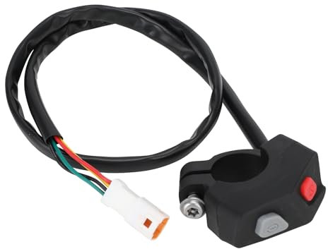 Runfarr Motorrad Lenkerschalter, Plug & Play On/Off Schalter Griff Controller Zündstop-Schalter für EC ECF EXC XC-W SC SMC SXC TE FE TX FX Dirt Pit Bike