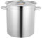 High 201 - Olla de acero inoxidable (35 litros, 47 x 36 cm, apta para inducción, hornos magnéticos, cocinas de gas, hornos eléctricos, grosor de la pared 1,2 mm)