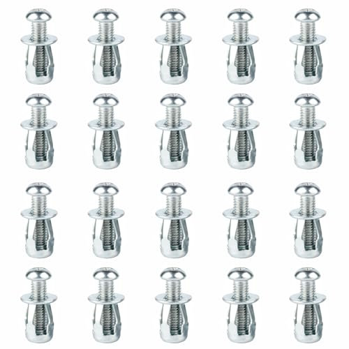 LSRVNM 20 Piezas M5 x 25 Tuercas para Pétalos, Tacos Huecos de Metal, Tacos Huecos para Pared, Pasadores de Expansión para Decoración del Hogar y Fijaciones en Paredes de Yeso y Cavidades