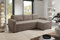 LIKMA Braun Ecksofa Cord Tilia 232x145 cm mit Schlaffunktion (200x140 cm) Eckcouch mit Bettkasten Wohnlandschaft mit Bettkasten Cord Bettsofa mit Stauraum Polstermöbel Sofa 3 Sitzer