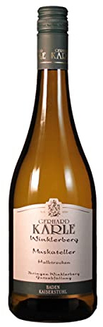 Gerhard Karle Muskateller Kabinett halbtrocken (33) Ihringer Winklerberg 0.75 Liter/ErnenWein/Wine