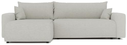 GREKPOL Sofa mit Schlaffunktion 278x145 Sofa 3 Sitzer XL - Ecksofa mit Schlaffunktion und Bettkasten - Schlafsofa mit Bettkasten - Wohnzimmer Couch