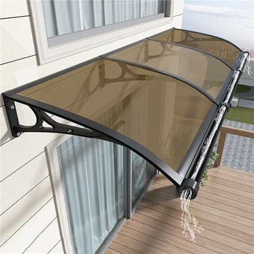 Tenda da sole per patio esterno per protezione UV, pioggia, neve e luce solare, porta d'ingresso, finestra, giardino, tettoia per veranda, terrazza, tende da sole per patio