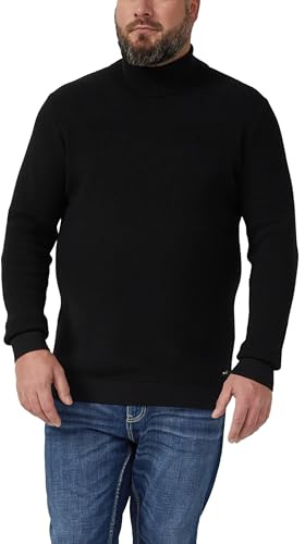 s.Oliver Strukturmix-Pullover aus Reiner Baumwolle mit Rollkragen