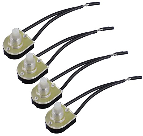 DIYEAH Interruttore Girevole Per Lampada Da Parete 4 Pezzi Manopole Rotanti Facili Da Installare Design Creativo in Plastica Resistente Adatte Per Illuminazione e Soggiorno