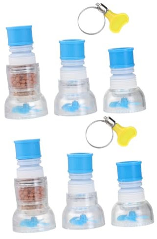 jojofuny 2 set Filtro Per Rubinetto Filtro Per Rubinetto Del Lavandino Filtro Per Lavello Filtro Per L'Acqua Del Rubinetto Filtro Per La Testa Dello Spruzzatore Del 3 pezzi*2