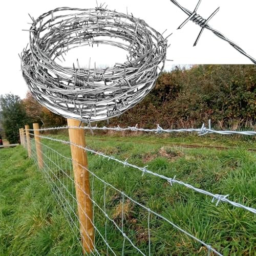 Stacheldrahtrolle für sicheres Zäunen, langlebige Doppelschnurdrehung für Gartenschutz, Handwerk und Sportgeräte