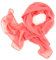DOLCE ABBRACCIO Damen Chiffon Schal Seidenweiches Halstuch Tuch (Lachs)