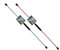 TALK-POINT TP Swingstick - Schwungstab - Flexistab inkl. Übungs-DVD (Rot)