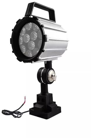 7W 110V-220V, lampe de travail polyvalente réglable,IP68 lampe de travail à LED pour tour, fraiseuse CNC, perceuse, alliage d'aluminium, bras court (7)