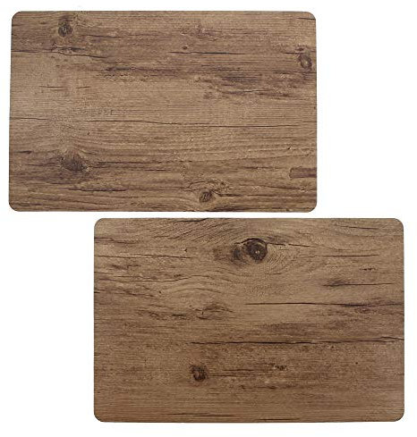Platzmatte Holzoptik, im 2er Set