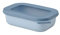 Mepal - Multi Bowl Cirqula Rectangular - Vorratsdose mit Deckel - Geeignet als Luftdichte Aufbewahrungsbox für den Kühlschrank, Mikrowellengeschirr & als Frischhaltedosen - 500 ml - Nordic Blue